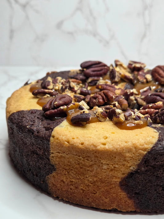 Brownie marbré