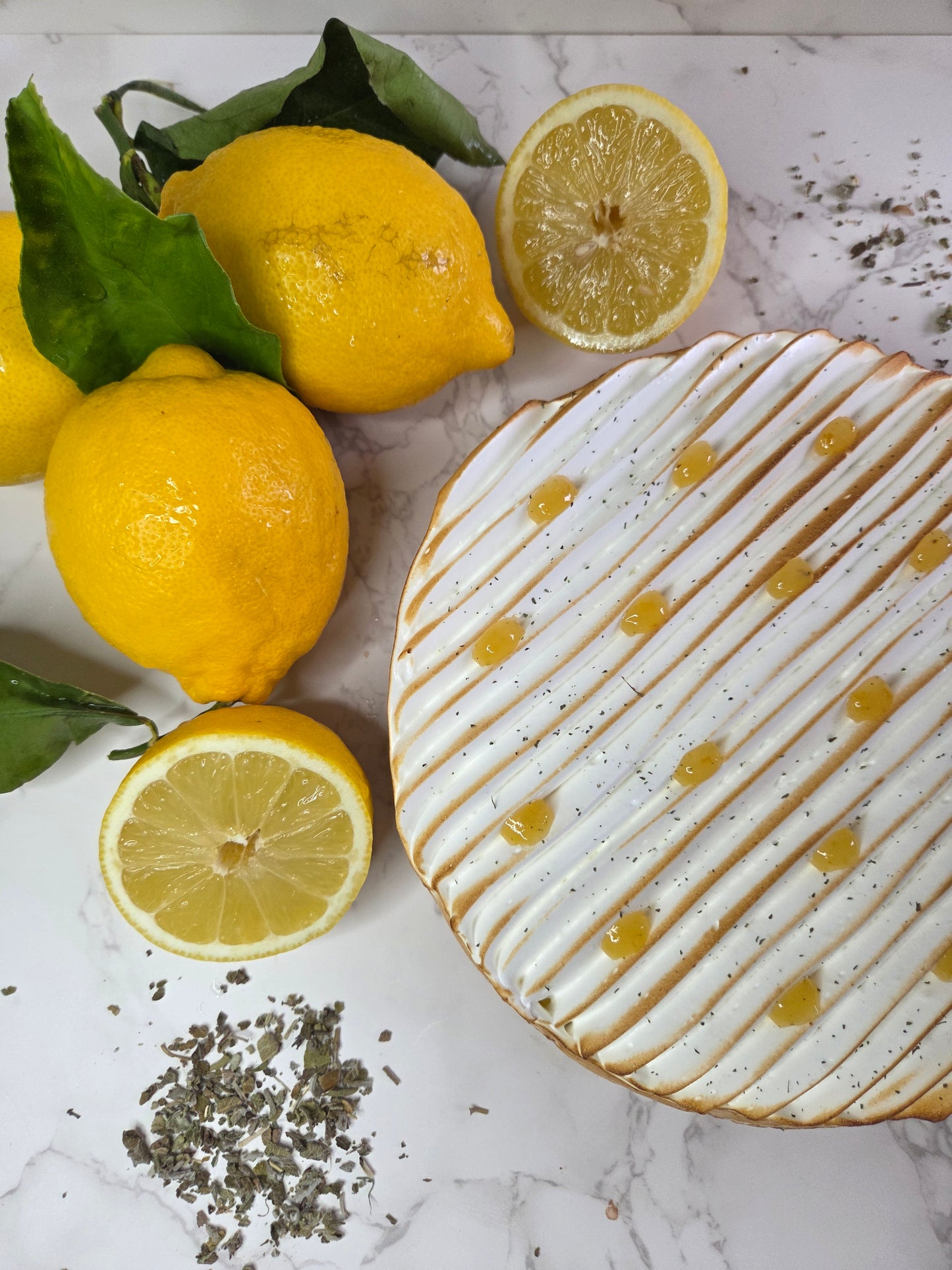 Tarte citron & sauge meringuée