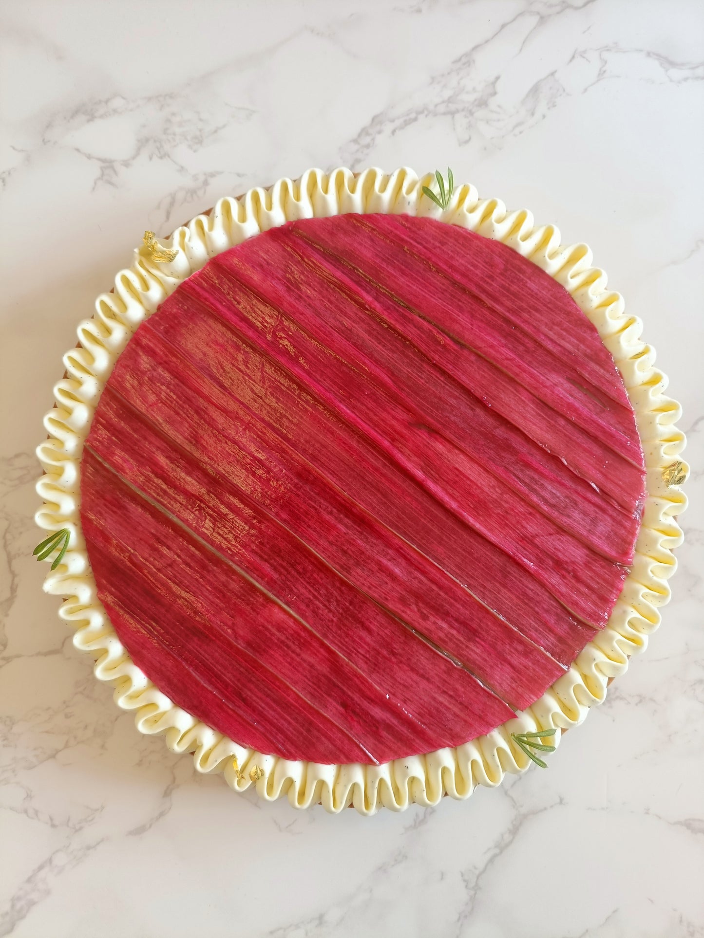 Tarte rhubarbe & poivre Timut